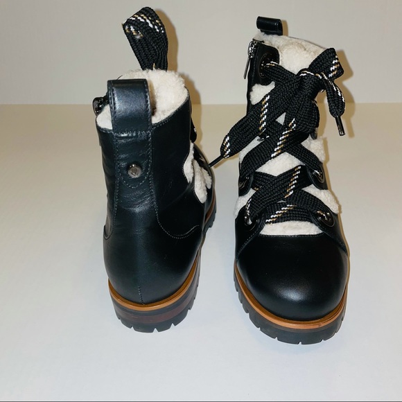 NEW JIMMY CHOO Bei Ankle Leather Combat Boots - Picture 11 of 16